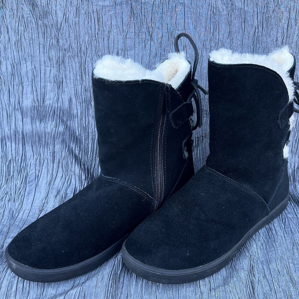 Koolaburra by UGG Shazi Short women's black zip up boots 1019361 US Size 6 EUC